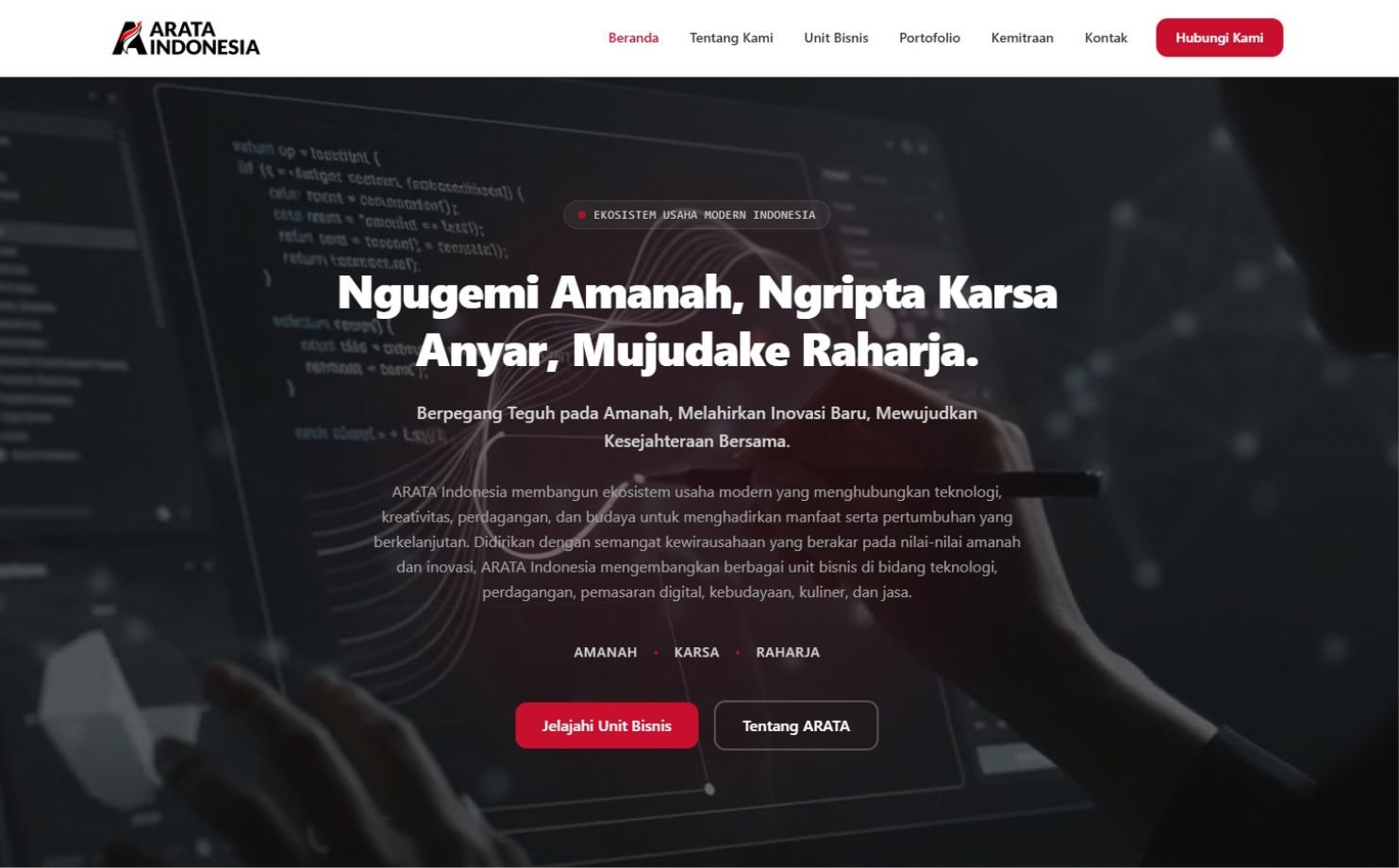 ARATA.ID: Ar Raihan Arta Teknopreneur Amanah Indonesia